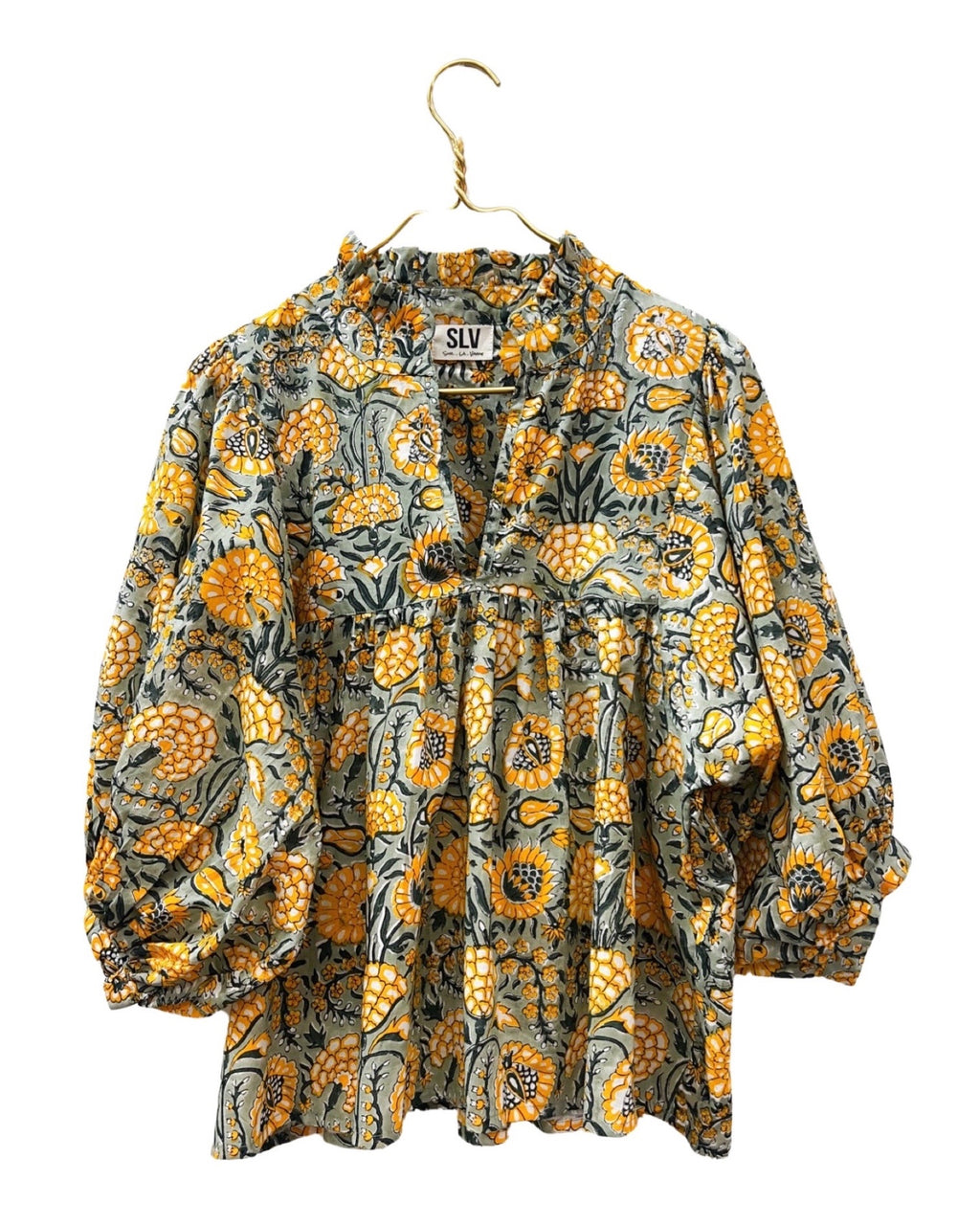 Yellow Green Blouse