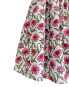 Echinacea Mini Skirt — bright botanical floral ruched waist mini skirt | Sur La Vague