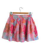 Riviera Mini Skirt — hot pink multicolor floral cotton mini skirt | Sur La Vague