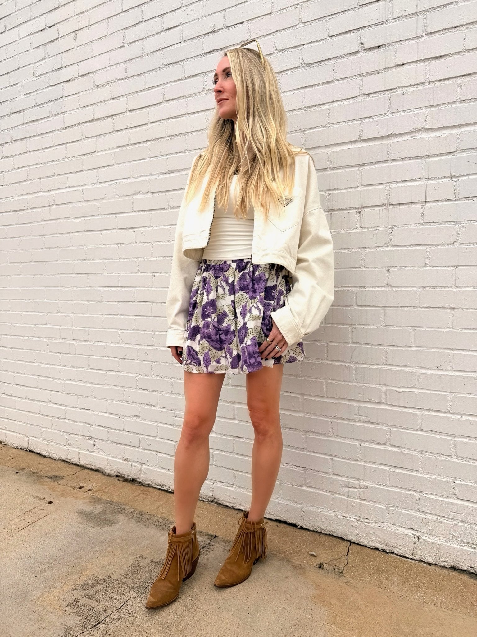 Amethyst Panel Mini Skirt - Sur La Vague