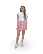 Aperol Stripe Panel Mini Skirt - Sur La Vague