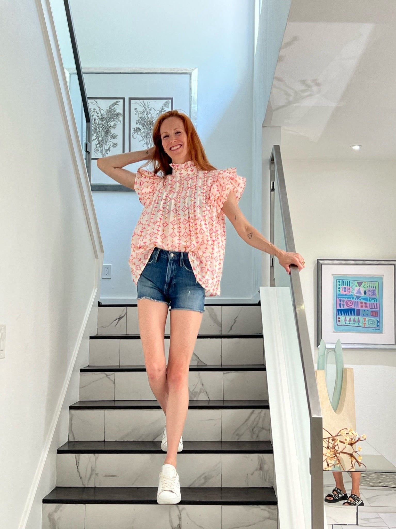 Cheyenne Pintuck Blouse - Sur La Vague