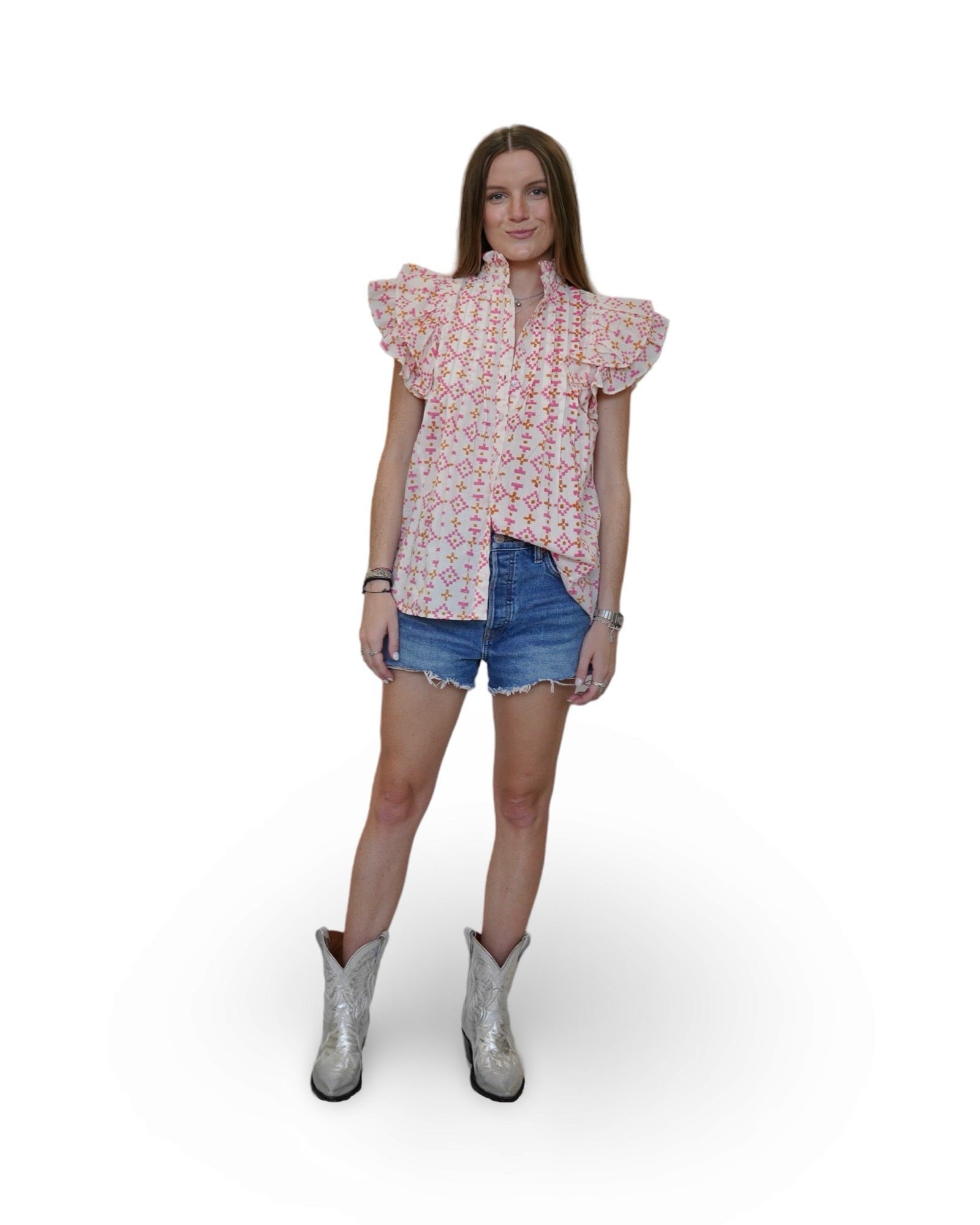 Cheyenne Pintuck Blouse - Sur La Vague