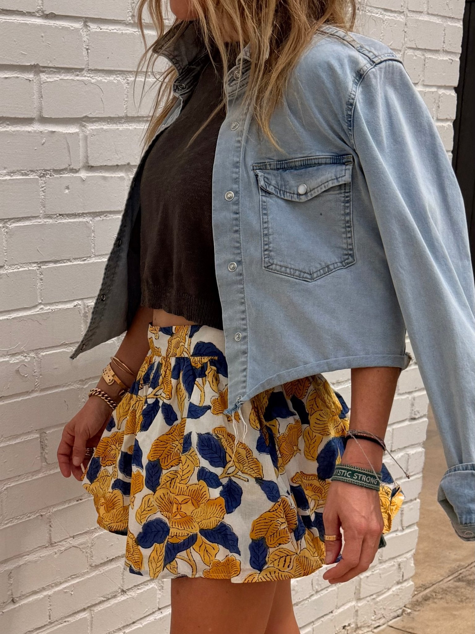 Claire Panel Mini Skirt - Sur La Vague