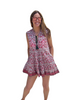 Berry Cap Sleeve Mini Dress