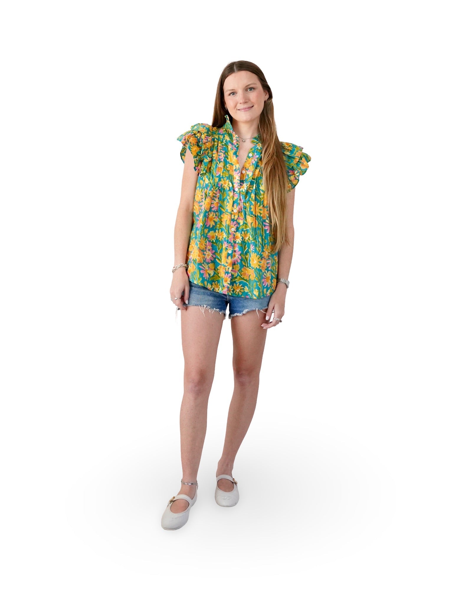 Jane Pintuck Blouse - Sur La Vague