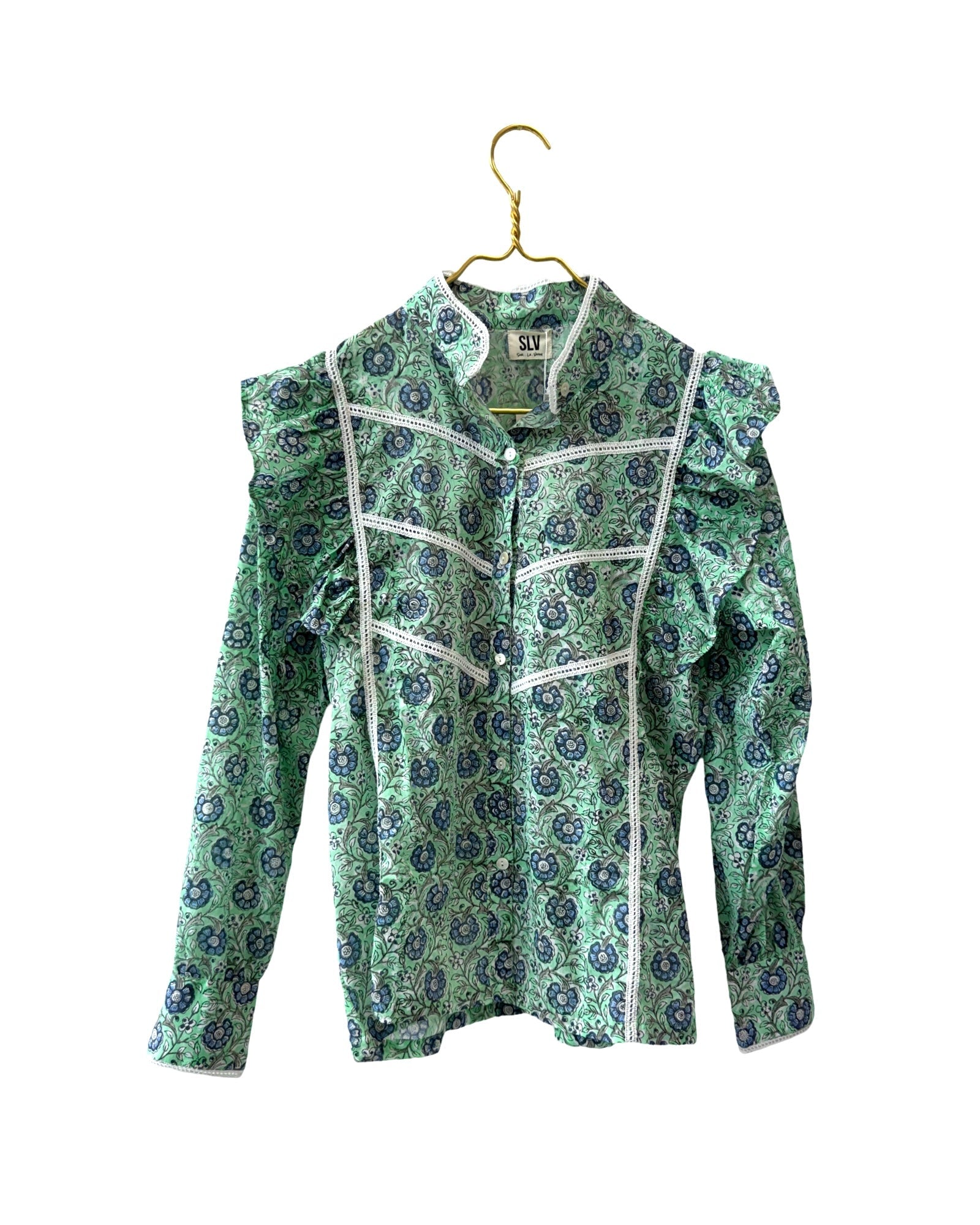 Marine Long Sleeve Blouse - Sur La Vague