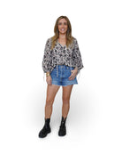 Moonlight Tie Blouse - Sur La Vague