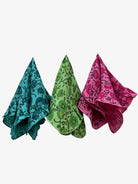 Pink Floral Cotton Dinner Napkins - Sur La Vague