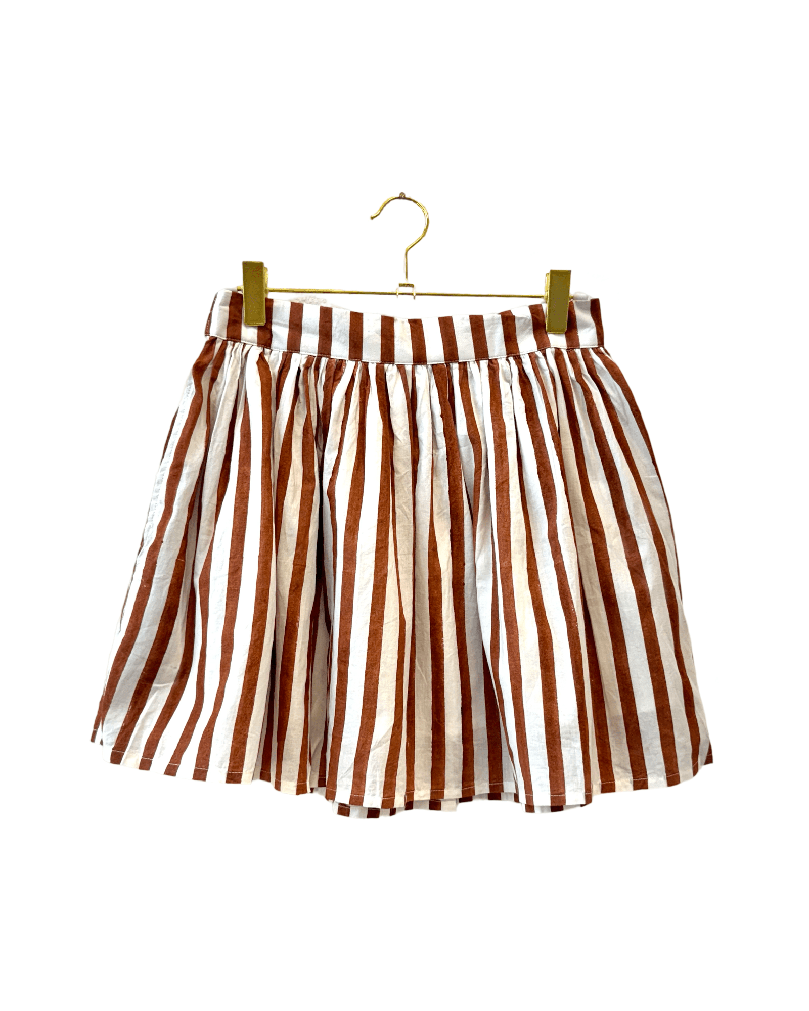 Rust Panel Mini Skirt - Sur La Vague