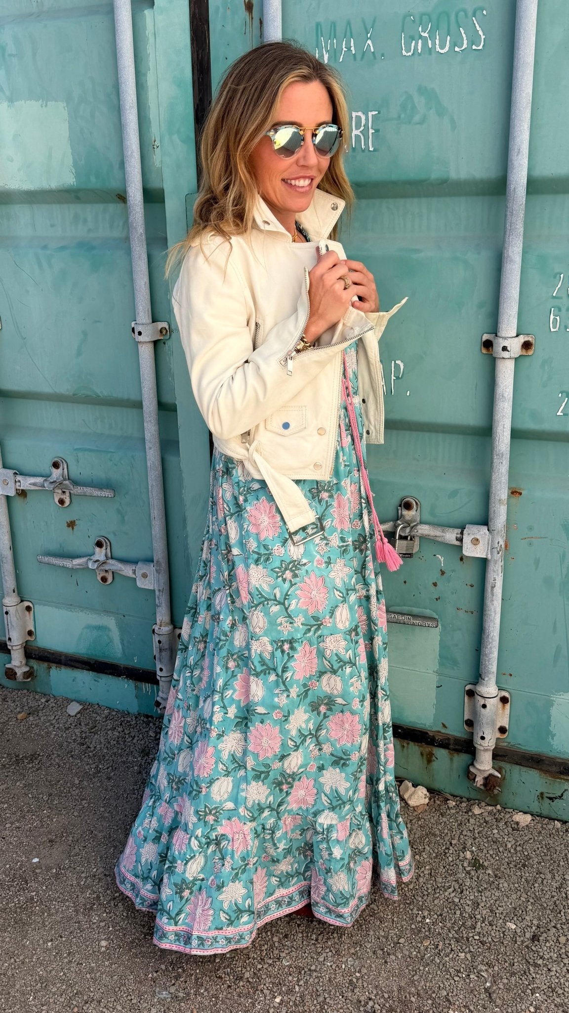 Savannah Tassel Ruffle Maxi Dress - Sur La Vague