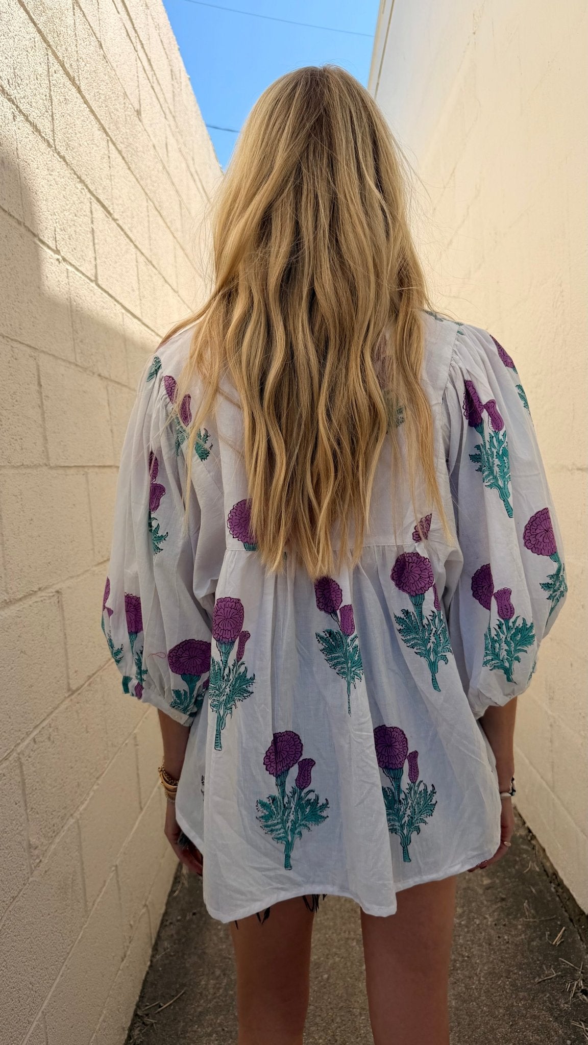 Violet Classic Blouse - Sur La Vague