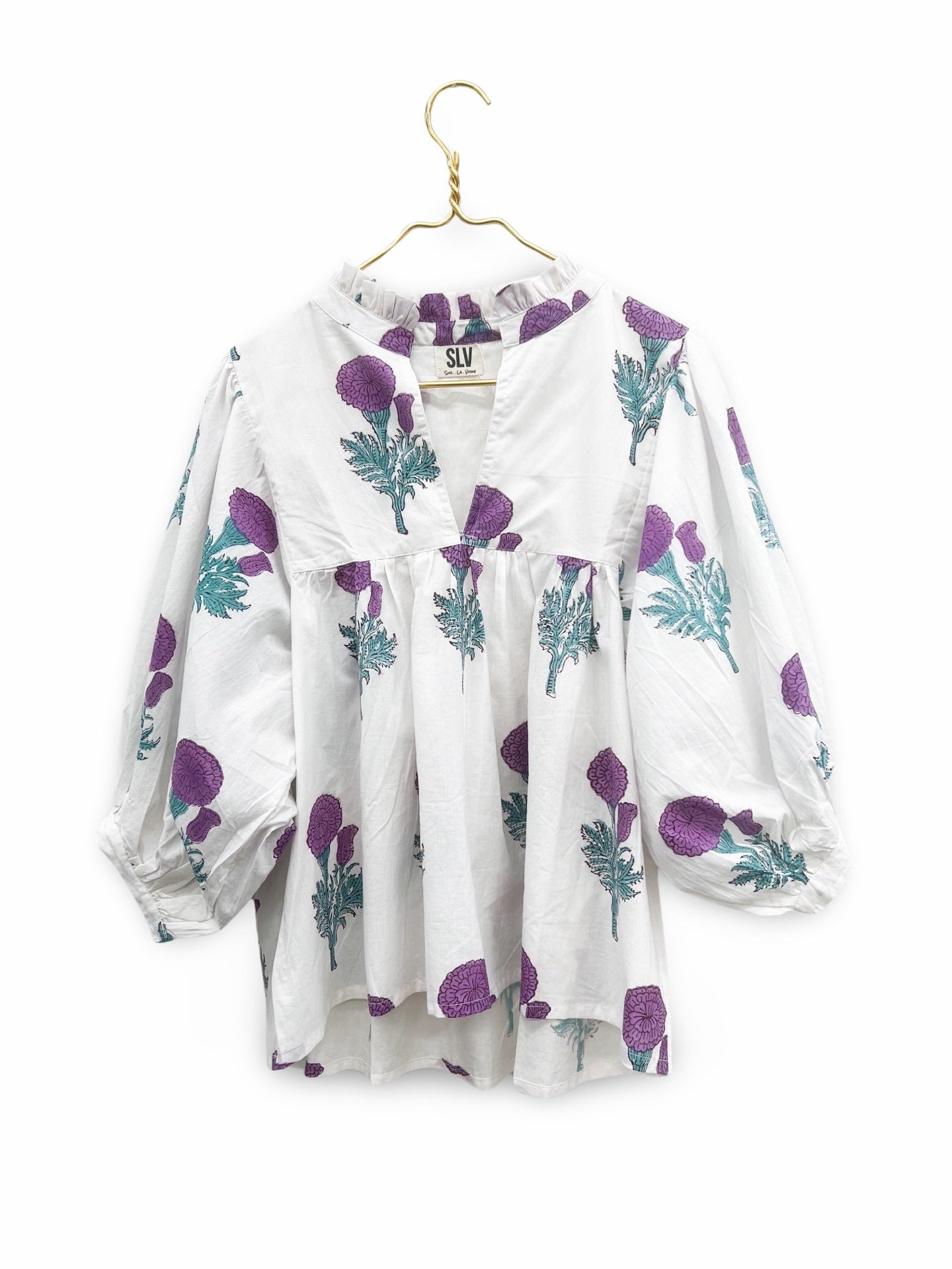 Violet Classic Blouse - Sur La Vague