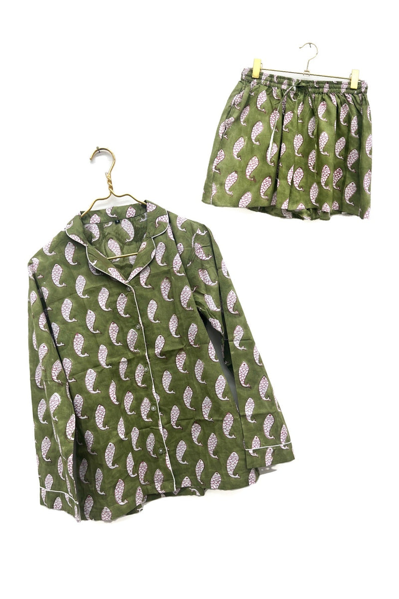 Koi Pajama Shorts Set