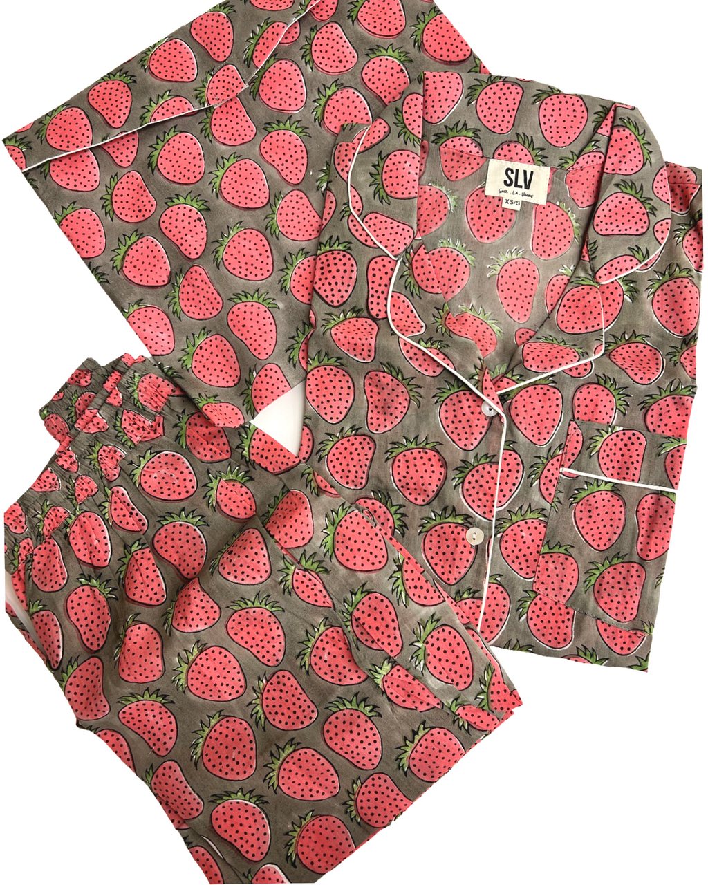 Strawberry Pajama Pants Set