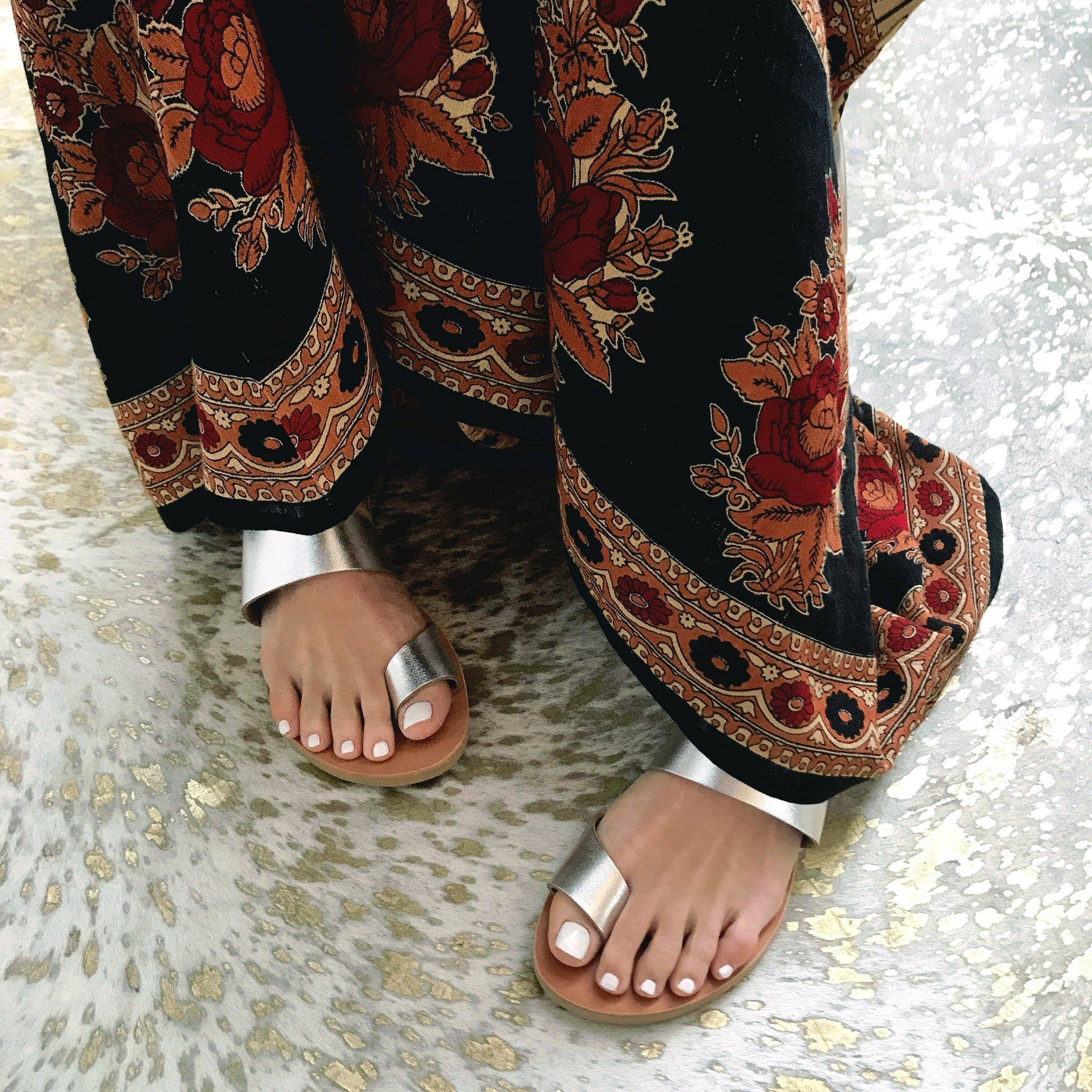 Silver Sirena Sandal - Sur La Vague